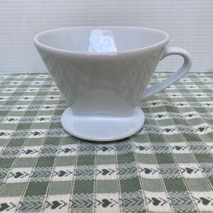 Ceramic White Coffee Brewer Pour Over Dripper